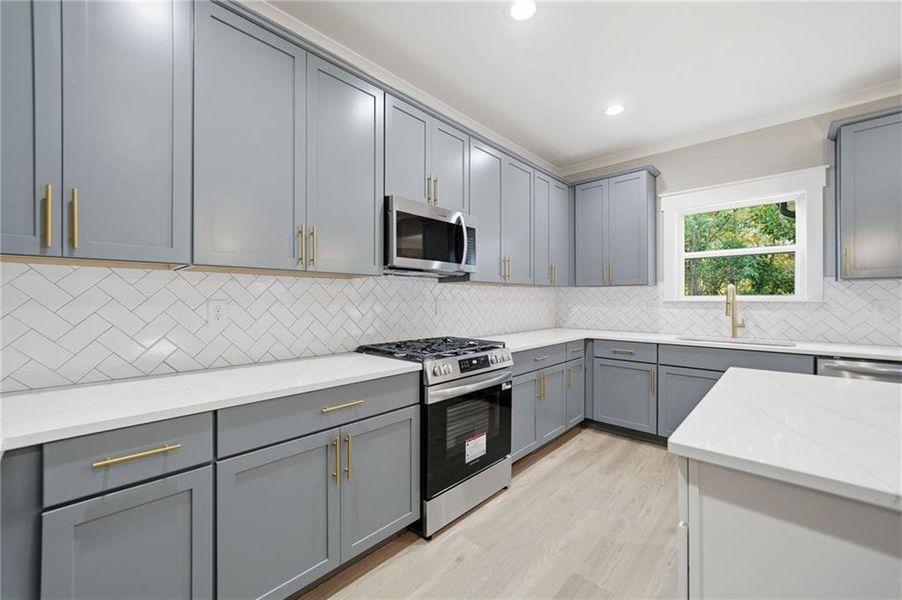 Furnished interior view inside a new home in , Canton (Image 17).