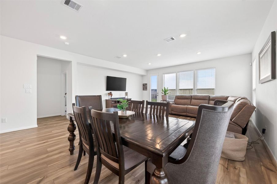 Dining room space gives this home a inclusive feel!