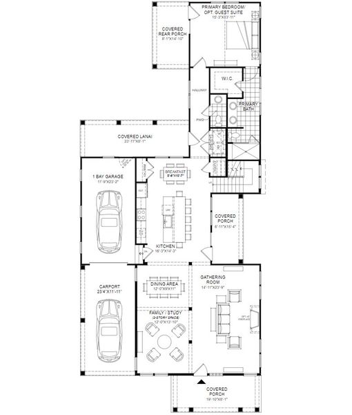 Overlook II A1 Floor 1