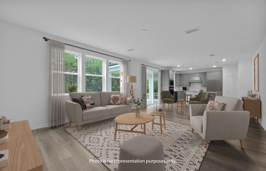 Furnished interior view inside a new home in Hyland Trail, Green Cove Springs (Image 4).