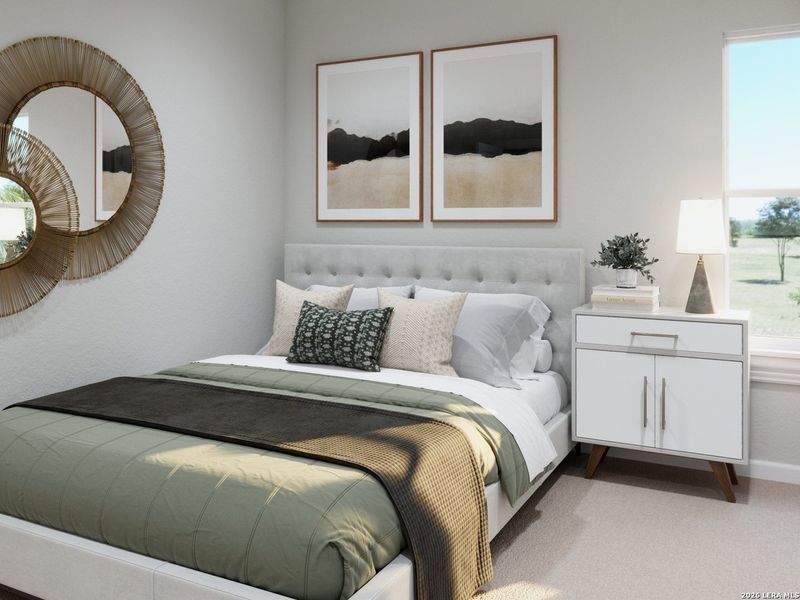 Furnished interior view inside a new home in Melissa Ranch, San Antonio (Image 17).