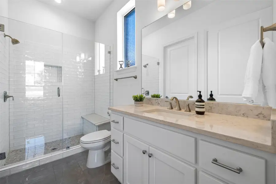 Furnished interior view inside a new home in Sweetwater - Madrone Ridge: Havergate Collection, Austin (Image 7).