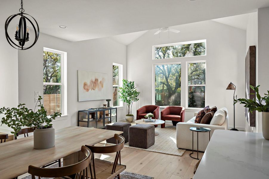 Furnished interior view inside a new home in , Austin (Image 13).