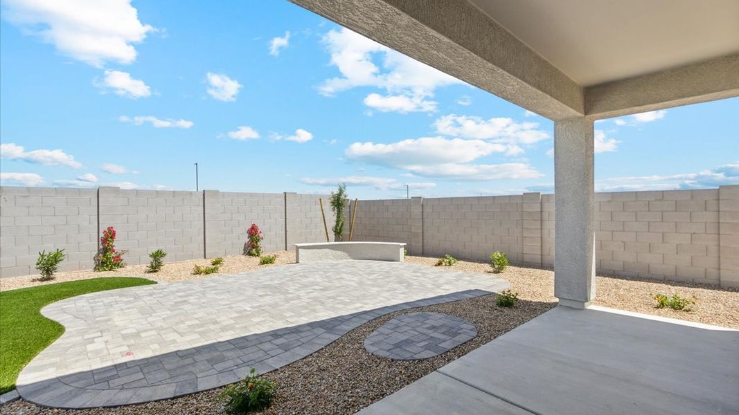 Exterior details and patio area of a home in Western Crossing, Florence (Image 2). Exterior details and patio area of a home in Western Crossing, Florence (Image 2).