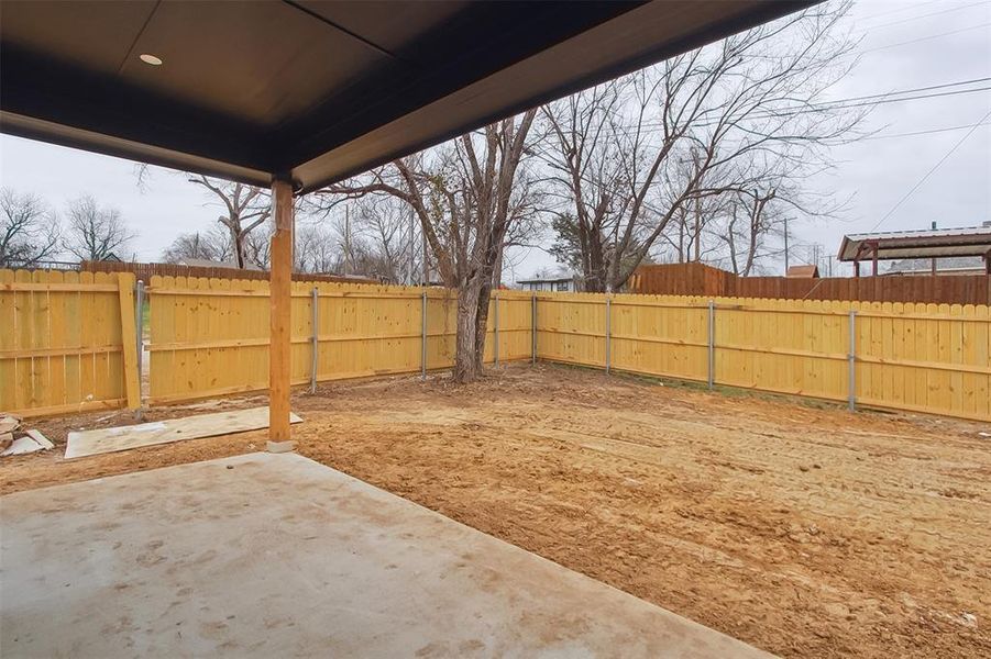 View of yard featuring a patio