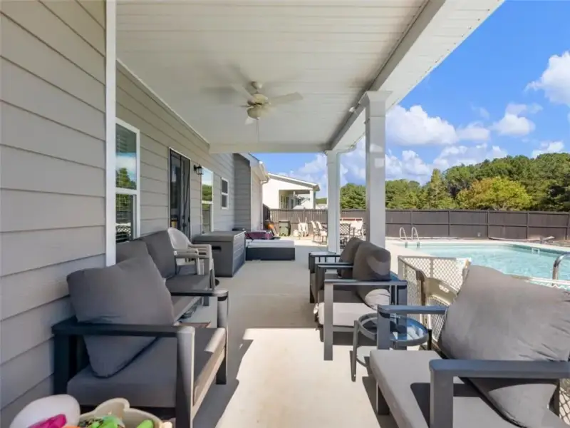 Exterior details and patio area of a home in Joel's Landing, Monroe (Image 26).