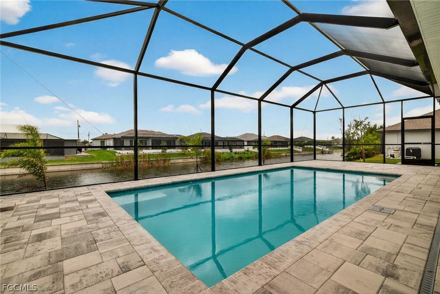Exterior details and patio area of a home in Cape Coral, Cape Coral (Image 25).