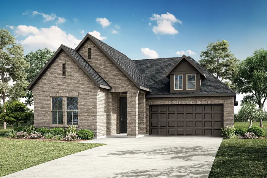 Representative exterior photo of a completed home built from the Ava by Tri Pointe Homes in Union Park, Little Elm, TX (Image 21).