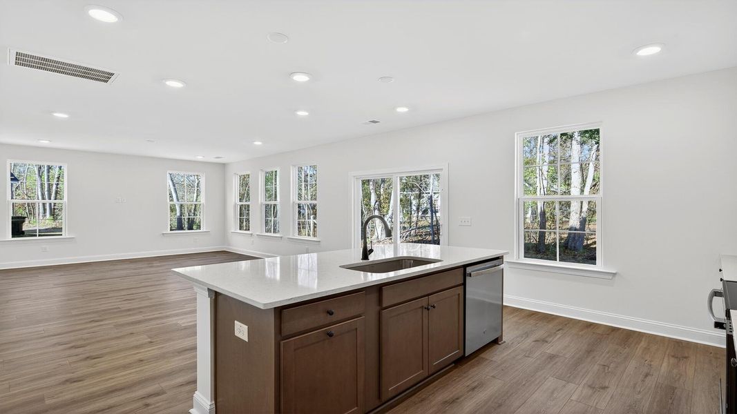 Furnished interior view inside a new home in Creekside at Andrews, Summerville (Image 5).