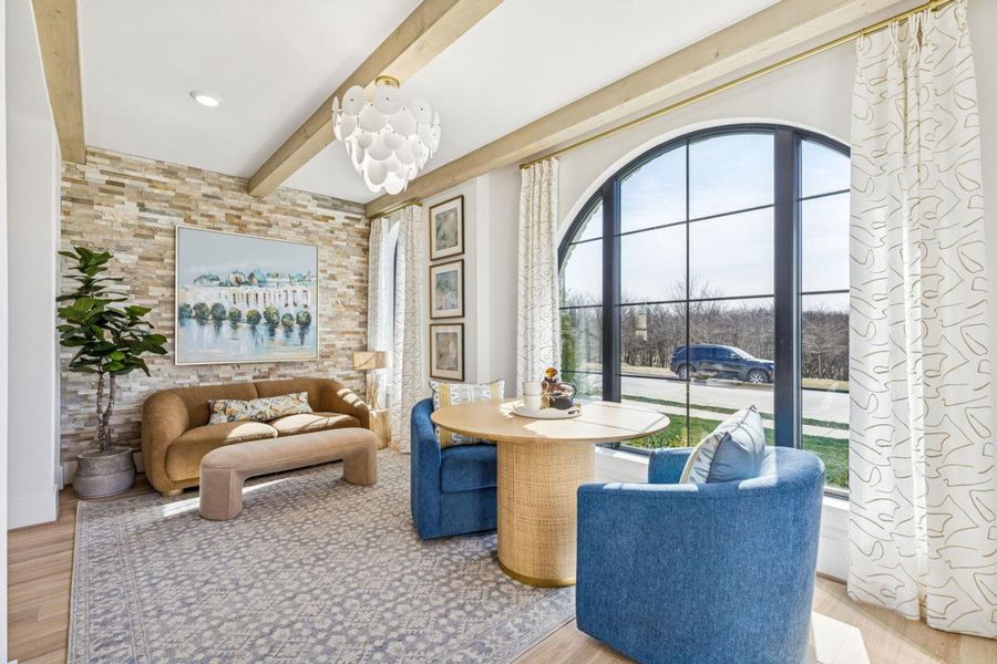 Representative furnished interior of a home built from the Grand Park Place by Grand Homes in Park Place, Prosper (Image 12).