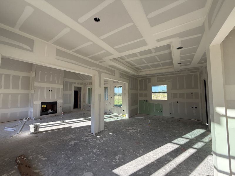 In-progress construction of a new home in Oak Water Ranch, Granbury, TX (Image 8).