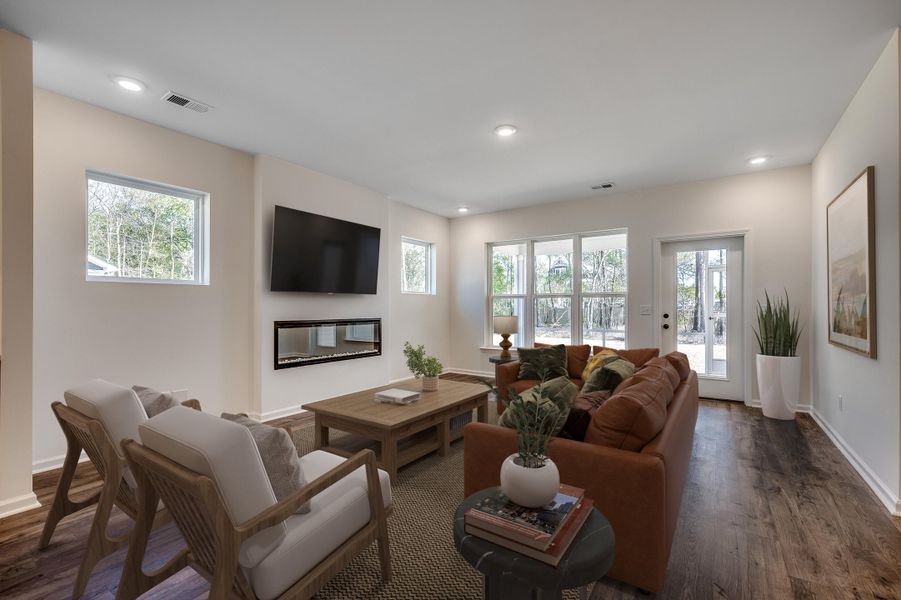 Furnished interior view inside a new home in The Oaks, Goose Creek (Image 6).