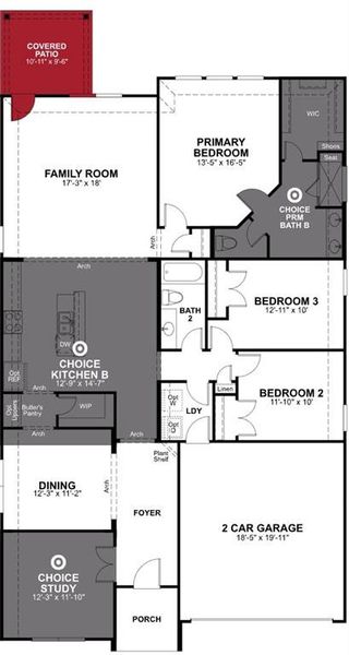 Beazer Homes Goodland Silverado plan