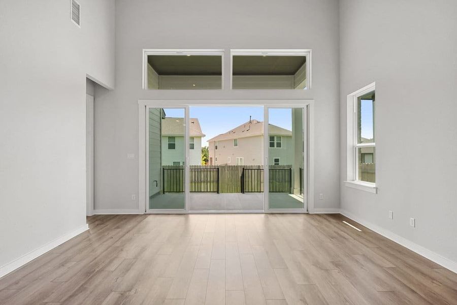 Spacious, unfurnished interior of a new home in Lariat, Liberty Hill (Image 29). Spacious, unfurnished interior of a new home in Lariat, Liberty Hill (Image 29).