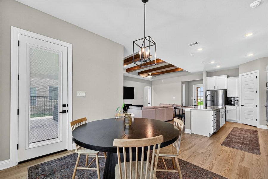 Furnished interior view inside a new home in Sierra Vista, Iowa Colony (Image 11). Furnished interior view inside a new home in Sierra Vista, Iowa Colony (Image 11).