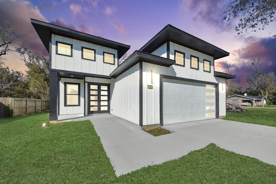 Front exterior of a new home in , Dayton, TX, highlighting curb appeal (Image 16). Front exterior of a new home in , Dayton, TX, highlighting curb appeal (Image 16).