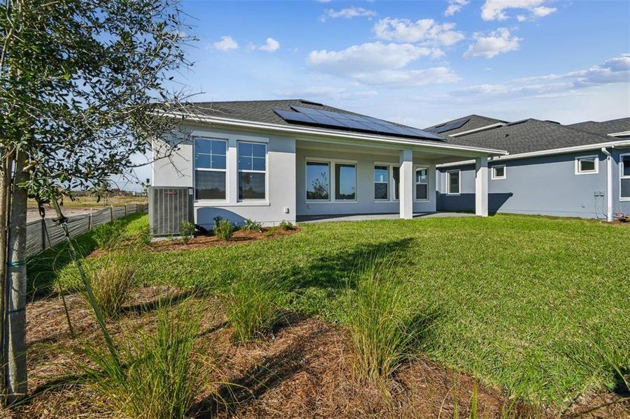 Exterior details and patio area of a home in Laureate Park at Lake Nona - Park Series, Orlando (Image 22).