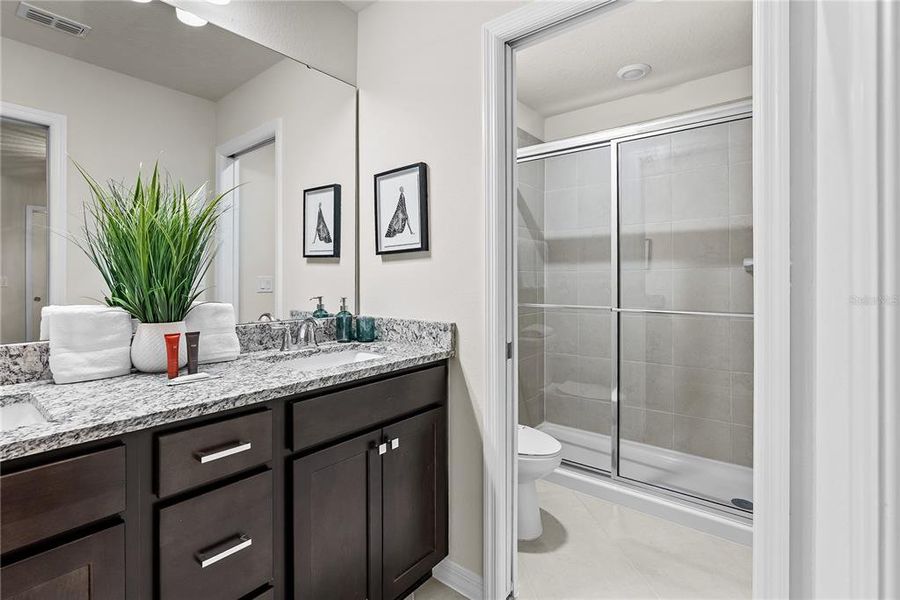 Furnished interior view inside a new home in , Clermont (Image 52). Furnished interior view inside a new home in , Clermont (Image 52).