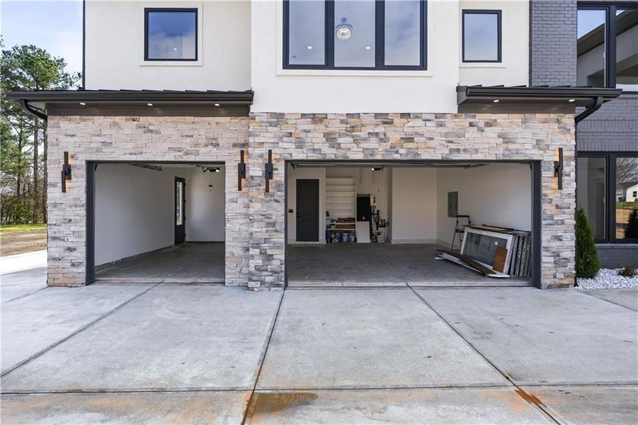 Exterior details and patio area of a home in , Buford (Image 38).