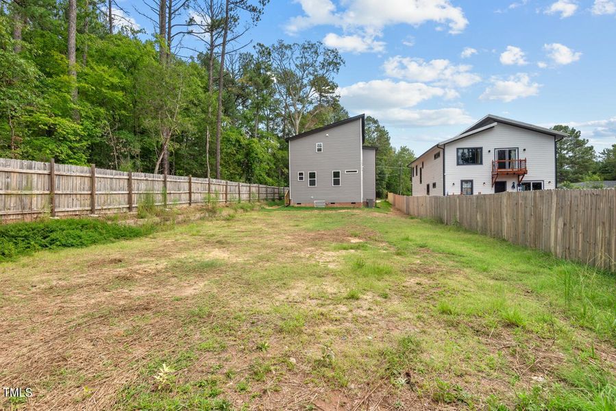 The Backyard Facing the Front