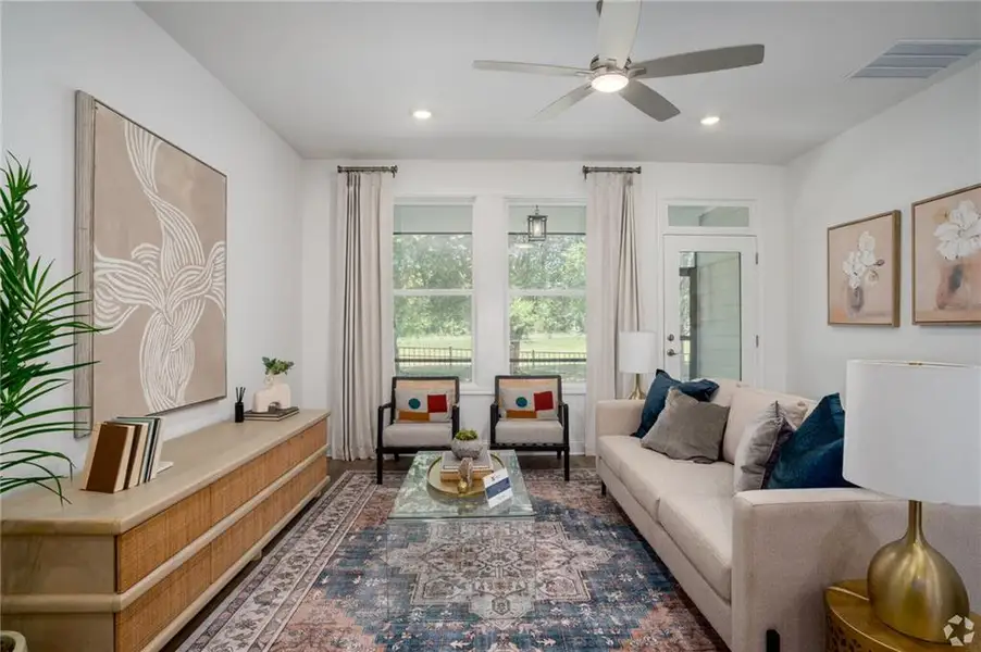 Furnished interior view inside a new home in , Cartersville (Image 19).
