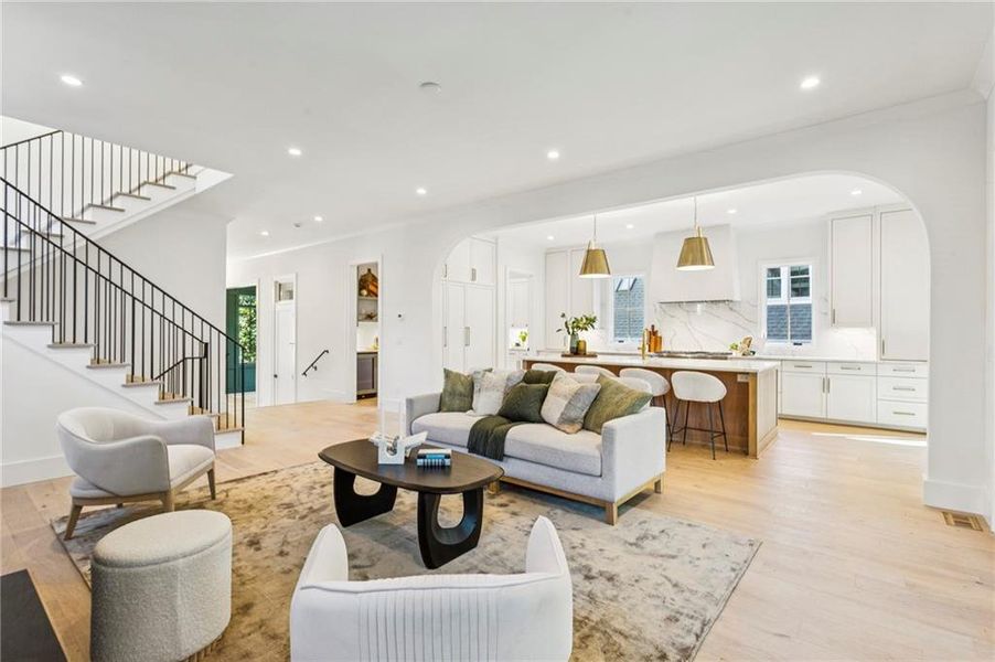 Furnished interior view inside a new home in , Atlanta (Image 16).