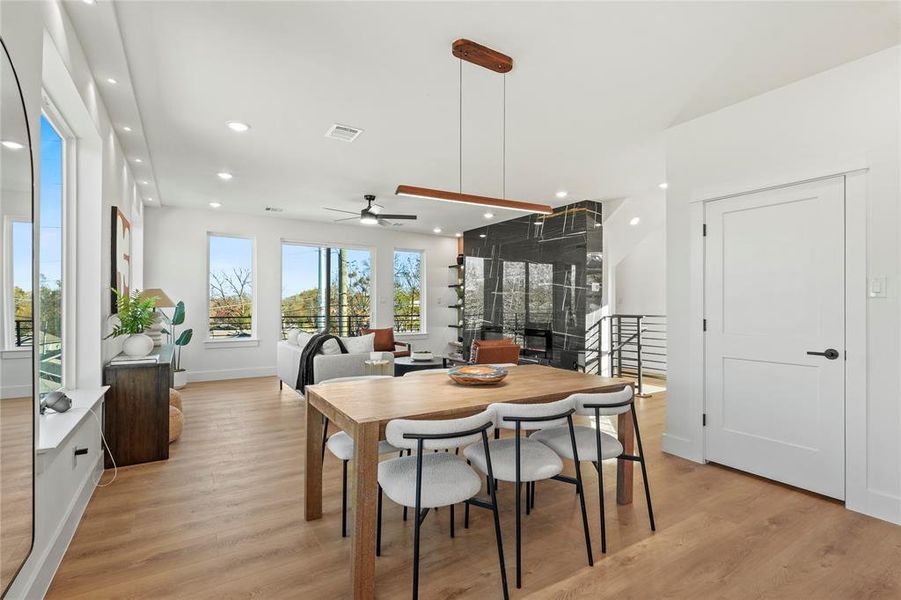 Furnished interior view inside a new home in , Dallas (Image 17).