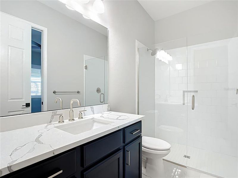 Furnished interior view inside a new home in Hampton Lakes, Sarasota (Image 43). Furnished interior view inside a new home in Hampton Lakes, Sarasota (Image 43).