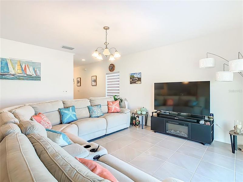 Furnished interior view inside a new home in Horse Creek at Crosswinds, Davenport (Image 11).