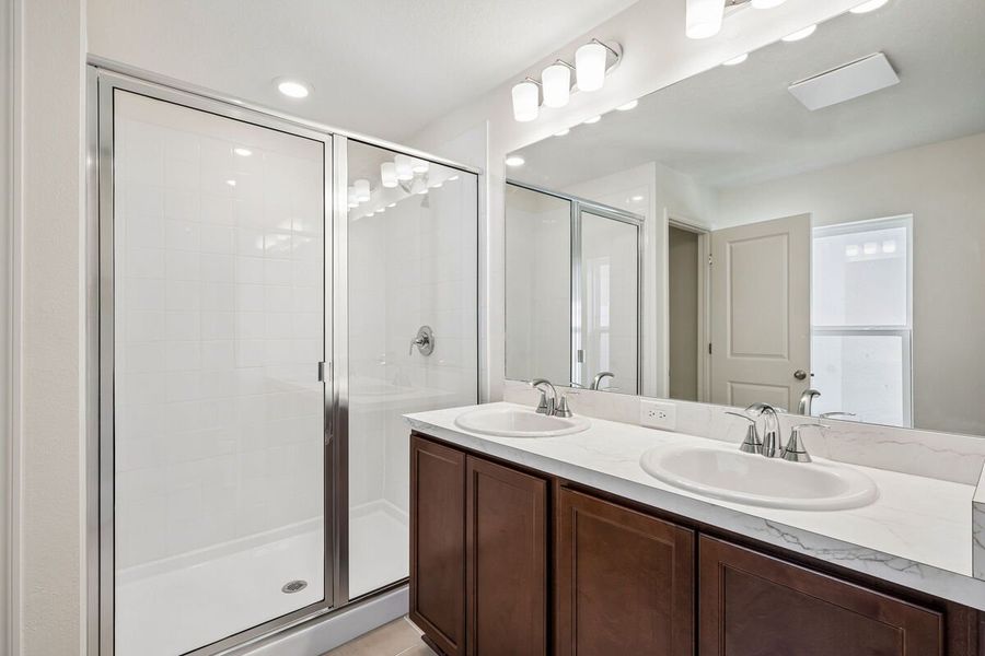 Furnished interior view inside a new home in The Preserve at Legends Pointe II, Hudson (Image 7).
