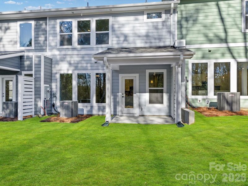 Exterior details and patio area of a home in Westview Towns, Waxhaw (Image 4).