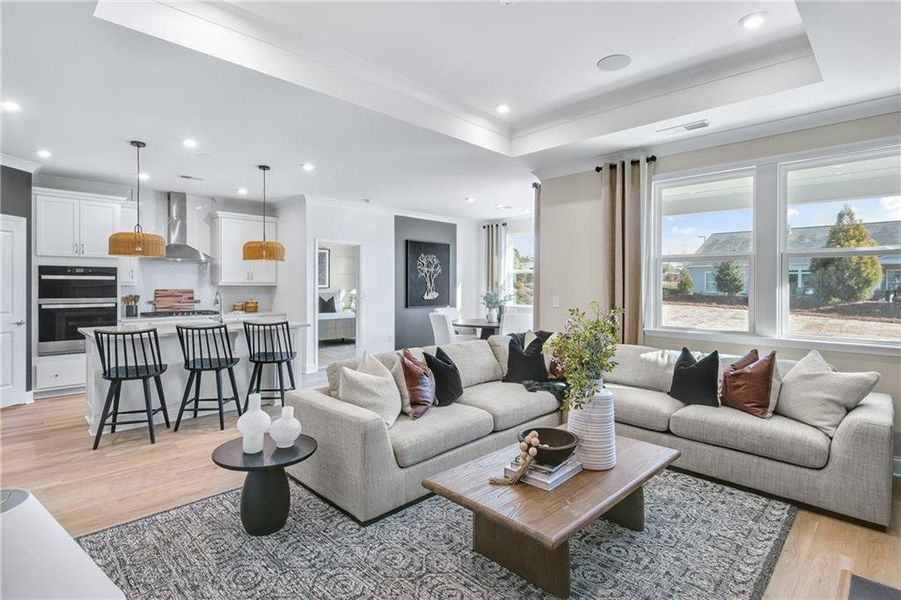 Furnished interior view inside a new home in Sun City Peachtree, Griffin (Image 9).