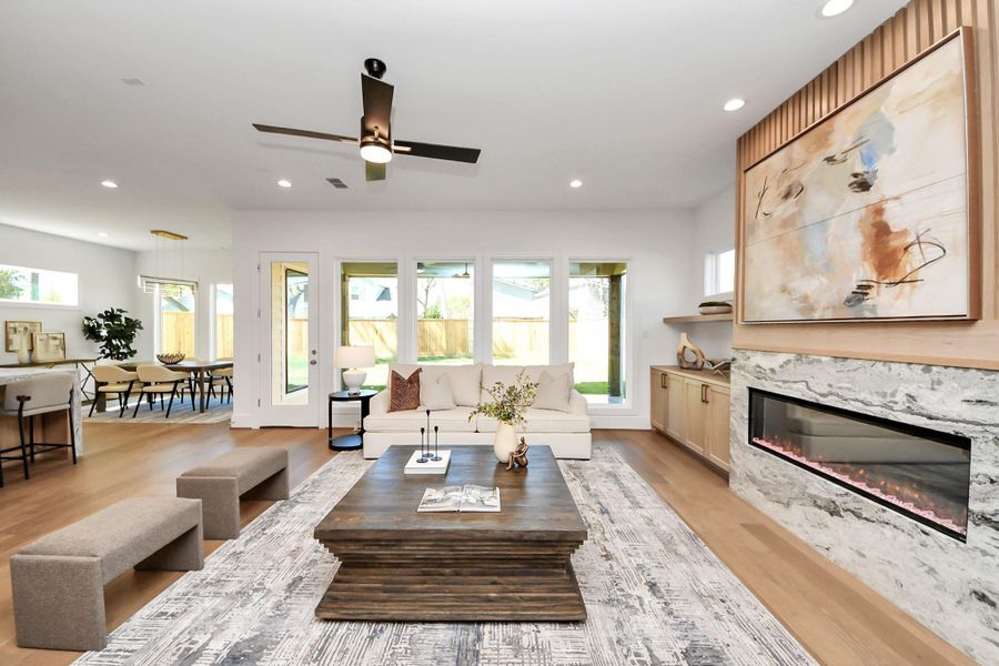 Furnished interior view inside a new home in , Houston (Image 7).