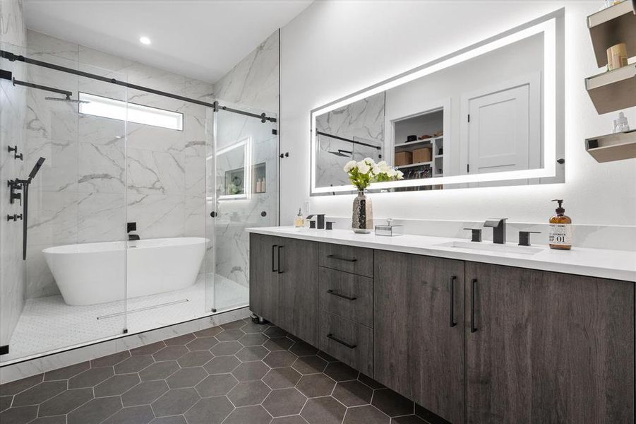 Furnished interior view inside a new home in , Dallas (Image 6). Furnished interior view inside a new home in , Dallas (Image 6).