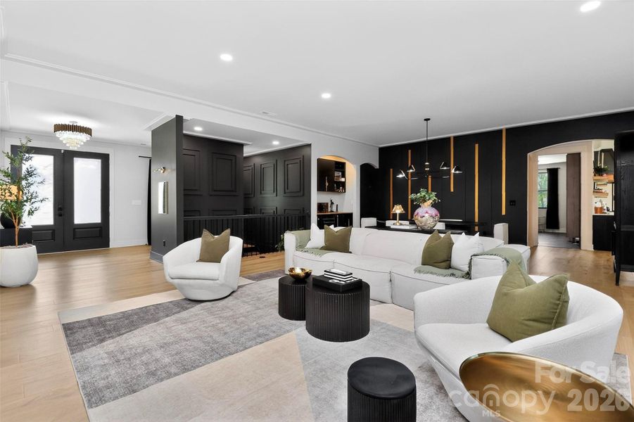 Furnished interior view inside a new home in , Monroe (Image 19).