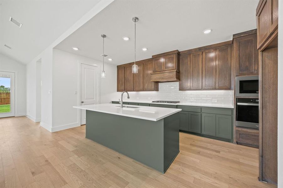 Furnished interior in a model home at Chatham Reserve in Providence Village (Image 8).