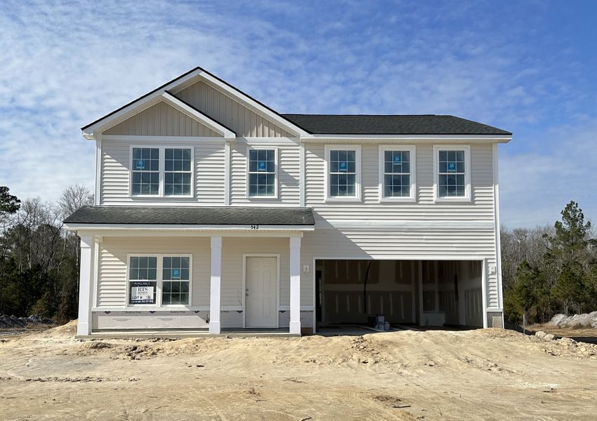 In-progress construction of a new home in Doctor's Creek, Ludowici, GA (Image 3).