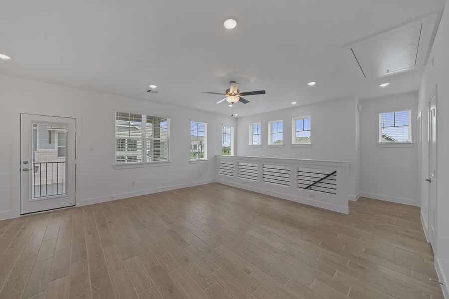 Spacious, unfurnished interior of a new home in Elyson Courtyard Collection, Katy (Image 20).