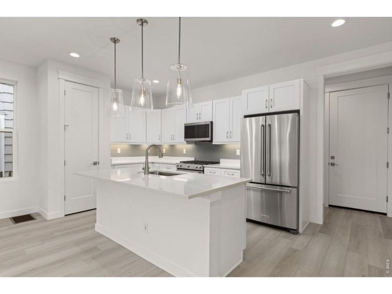 Furnished interior view inside a new home in Westerly, Erie (Image 9).