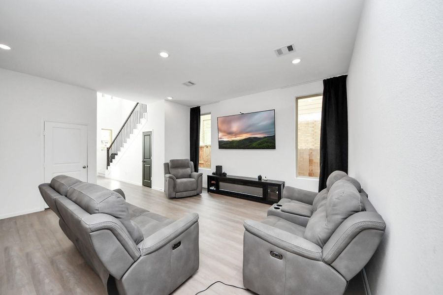 Furnished interior view inside a new home in The Trails, New Caney (Image 14).