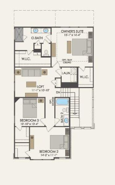 Pulte Homes, Sienna floor plan