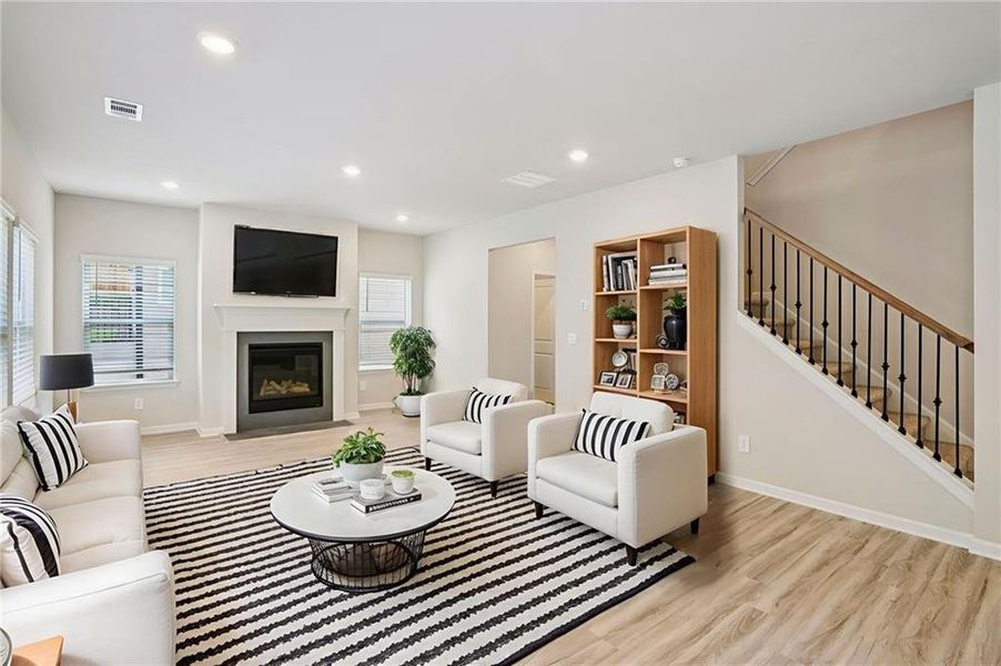 Furnished interior view inside a new home in Ivey Township, Dallas (Image 14). Furnished interior view inside a new home in Ivey Township, Dallas (Image 14).