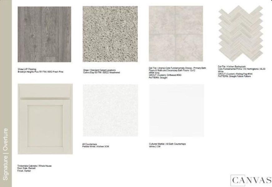 Sample of building materials used in homes in Auburn Glen, Dacula (Image 12).