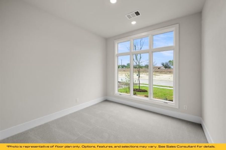 Representative unfurnished interior of a home built from the Vail by Stonefield Homes in Heath Golf and Yacht Club, Rockwall (Image 25).