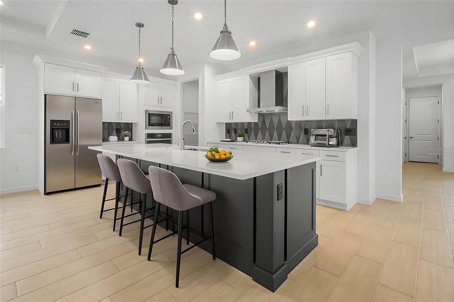 Furnished interior view inside a new home in Cresswind at Hammock Oaks, Lady Lake (Image 13).