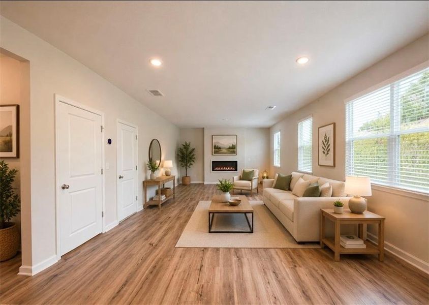 Furnished interior view inside a new home in Alcovy Trace, Lawrenceville (Image 7).