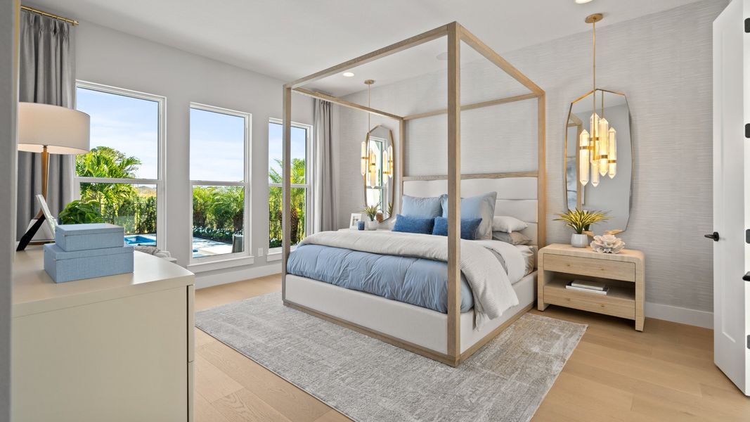 Representative furnished interior of a home built from the 2844F by Perry Homes in Reserve at Berry Bay, Wimauma (Image 9).