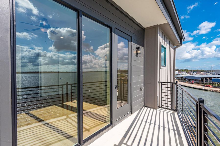 What a view, looking toward Kemah bridge