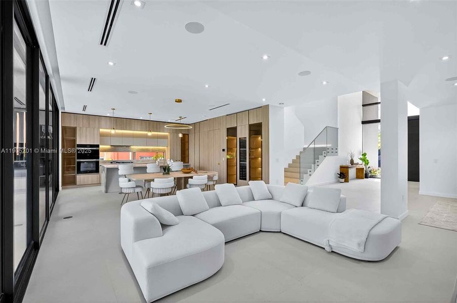 Furnished interior view inside a new home in , Miami Beach (Image 29). Furnished interior view inside a new home in , Miami Beach (Image 29).