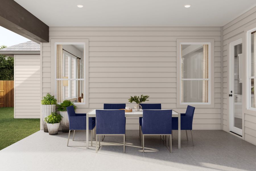 Representative exterior details of a home built from the Windsor by Tri Pointe Homes in Lariat, Liberty Hill (Image 3).